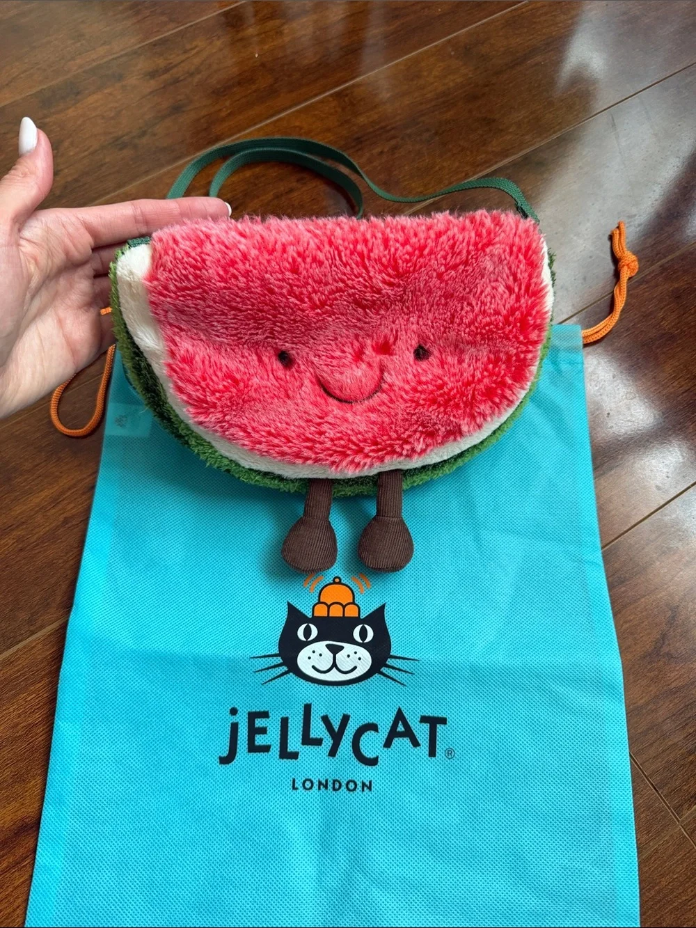 Jellycat Watermelon Plush Bag
